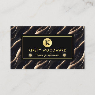 Elegante sprankelende fantasie en duintexturen visitekaartje