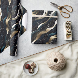 Elegante sprankelende fantasie zandduin texturen cadeaupapier