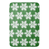Elegante sprankelende glitter groene ijzige sneeuw badmat (Voorkant Verticaal)
