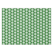 Elegante sprankelende glitter groene ijzige sneeuw tafelkleed (Voorkant (Horizontaal))