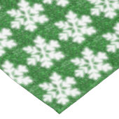 Elegante sprankelende glitter groene ijzige sneeuw tafelkleed (Gekanteld)
