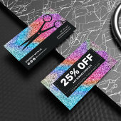 Elegante sprankelende holografische glitter Haarst Kortingskaartje