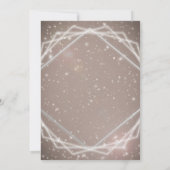 Elegante sprankelende moderne glamour geometrische kaart (Achterkant)