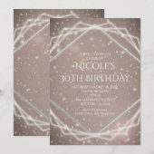 Elegante sprankelende moderne glamour geometrische kaart (Voorkant / Achterkant)