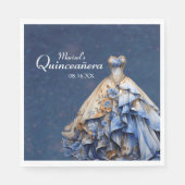 Elegante sprankelende quinceanera jurk servet (Voorkant)