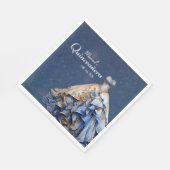 Elegante sprankelende quinceanera jurk servet (Hoek)