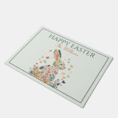 Elegante Spring Bunny Welkom Deurmat (Schuin)