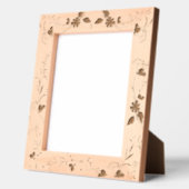 Elegante Spring Floral Houten Afbeelding Laser Gegraveerde Lijstjes (Links)