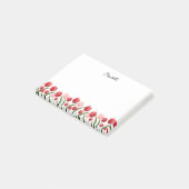 Elegante Spring Flower Tulip Roze en Rood Post-it® Notes (Schuin)