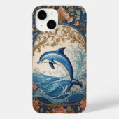 Elegante springdolfijn William Morris geïnspireerd Case-Mate iPhone Case (Achterkant)