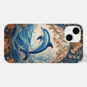 Elegante springdolfijn William Morris geïnspireerd Case-Mate iPhone Case (Achterkant (horizontaal))