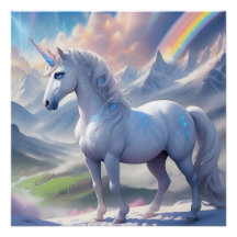 Elegante Sprookjeseenhoorn in een Fantasy Vale