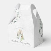 Elegante sprookjesprinses | Verjaardagsfeestje Bedankdoosjes (Voorkant Zijde)