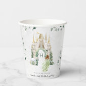 Elegante sprookjesprinses | Verjaardagsfeestje Papieren Bekers (Voorkant)