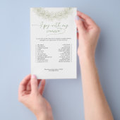 Elegante Spy Met Camera Bruiloft Borrelspel Flyer (Hand)