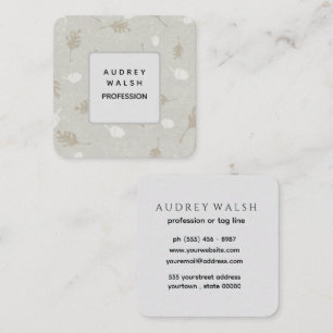 Elegante Square Visitekaartje Design ondernemers