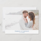 Elegante St. Augustine Florida bruiloft marine kaa Save The Date (Achterkant)