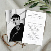 Elegante St. Francis Fotogebed Kaart Visitekaartje