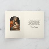 Elegante St. Joseph & Jesus Schriftvers Kaart (Binnen)