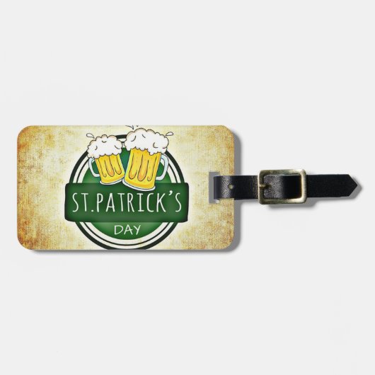 Elegante St.Patrick`s Dag Bagagelabel (Voorkant horizontaal)
