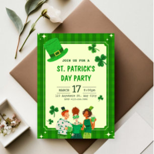 Elegante St. Patrick's Day-feestuitnodiging Kaart