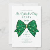 Elegante St. Patrick's Day-feestuitnodiging Kaart (Voorkant)