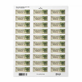 Elegante St. Patrick's Day groene klaver Etiket (Full Sheet)