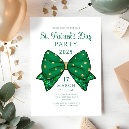 Elegante St. Patrick's Day Party uitnodiging