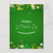 Elegante St. Patrick's Day Shamrock Briefkaart (Voorkant)