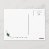 Elegante St. Patrick's Day Shamrock Design Art Briefkaart (Achterkant)