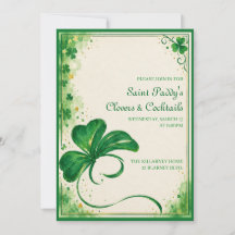 Elegante St. Patrick's Day uitnodiging