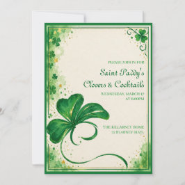 Elegante St. Patrick's Day uitnodiging