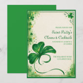 Elegante St. Patrick's Day uitnodiging (Voorkant / Achterkant)