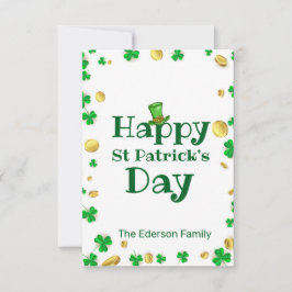Elegante St. Patrick's Day wenskaart Kaart