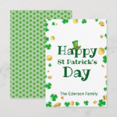 Elegante St. Patrick's Day wenskaart Kaart (Voorkant / Achterkant)