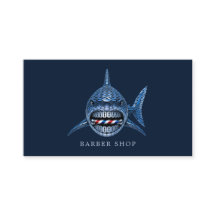 Elegante Stalen Haai Kapperszaak Qr Code