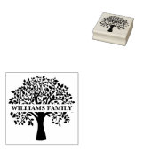 Elegante stamboom gepersonaliseerde rubberen stemp rubberstempel (Gestempeld)