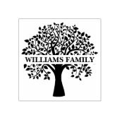 Elegante stamboom gepersonaliseerde rubberen stemp rubberstempel (Afrduk)