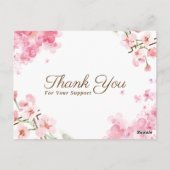  "Elegante standaard ansichtkaart bedankkaart" Briefkaart (Achterkant)