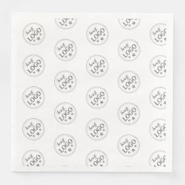 Elegante standaard servetten met eigen naam en tit