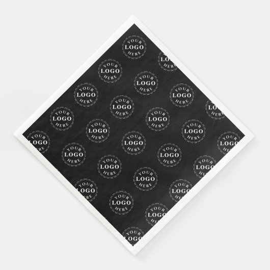 Elegante standaard servetten met eigen naam en tit (Hoek)