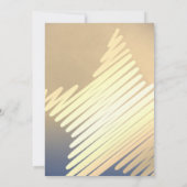 Elegante Star verjaardagsuitnodiging Kaart (Achterkant)