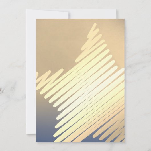 Elegante Star verjaardagsuitnodiging Kaart (Achterkant)