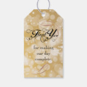 Elegante Starburst bruiloft gunst cadeau Labels Cadeaulabel (Achterkant)