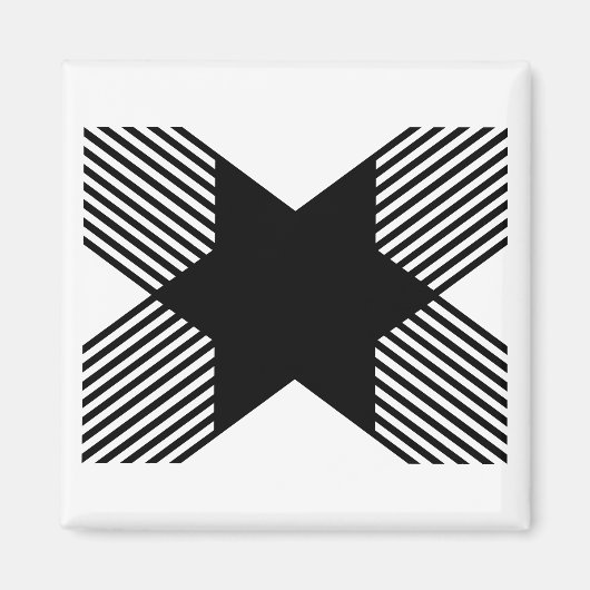 Elegante start met letter X monogram Magneet (Voorkant)