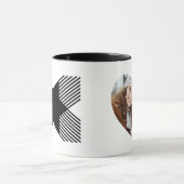 Elegante start met letter X monogram Mok (Midden)