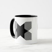 Elegante start met letter X monogram Mok (Voorkant links)