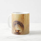 Elegante Steaming Teacup Art Mok (Voorkant links)