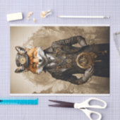 Elegante  Steampunk Fox Tissuepapier (Craft)