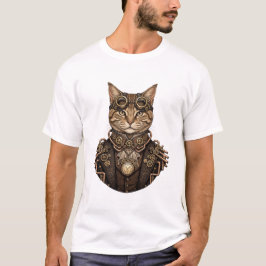 Elegante Steampunk Kat - Victoriaanse Herenkat T-shirt